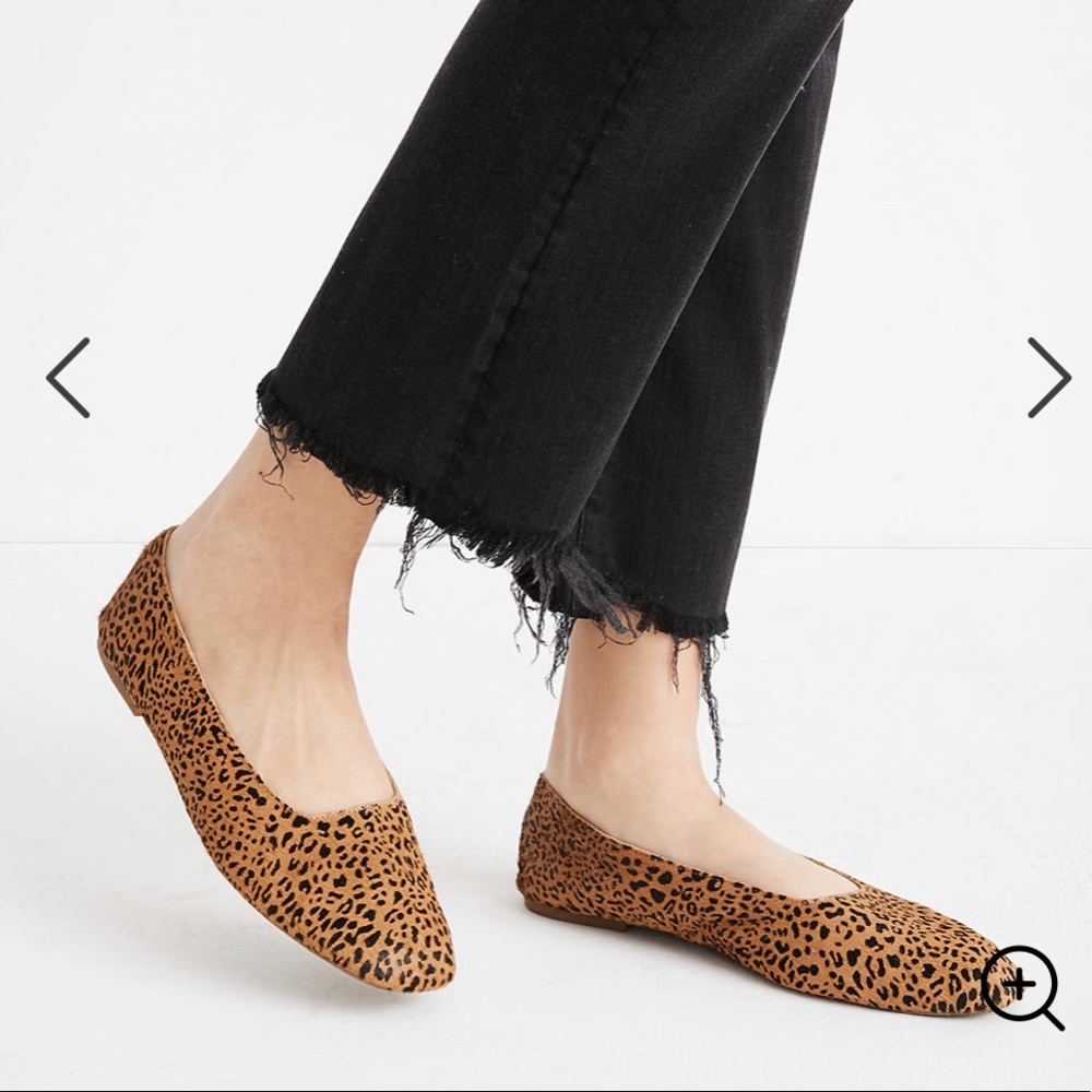 Madewell calf hair flats Size 7.5